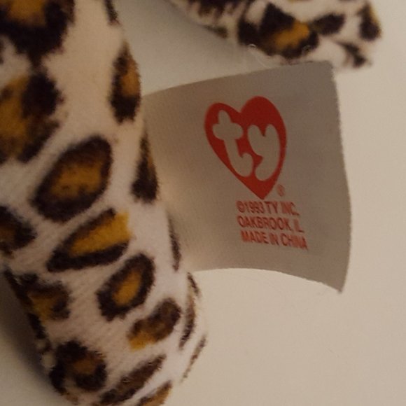 Ty Teenie Beanie Baby Freckles the Leopard 4.5"L x 2"W - Picture 10 of 14